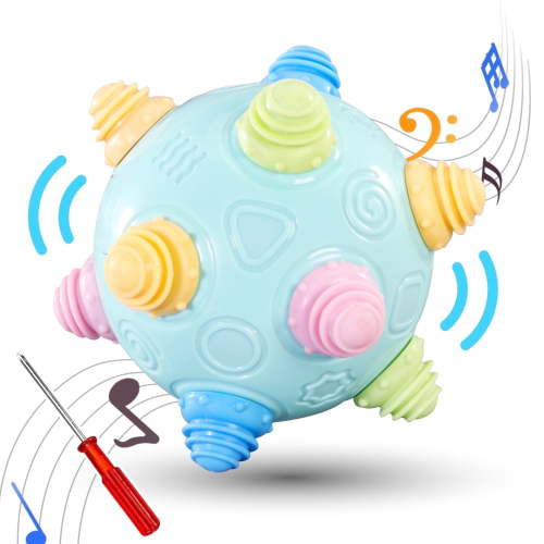 Toddlers Baby Music Shake Ball Toy Bumble Ball for Babies,Dancing Bumpy & Interactive Sounds Crawl Toy, Best Bouncing Sensory Learning Gift for 3+ Year Old Boys&Girls.