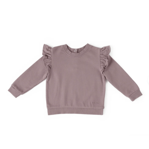 French Terry Ruffle Sweatshirt