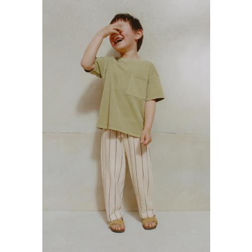 GARMENT DYE POCKET T-SHIRT - Khaki | ZARA United States
