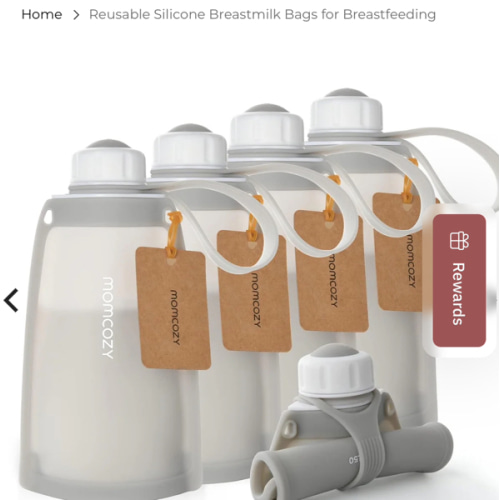 Reusable Silicone Breastmilk Bags for Breastfeeding