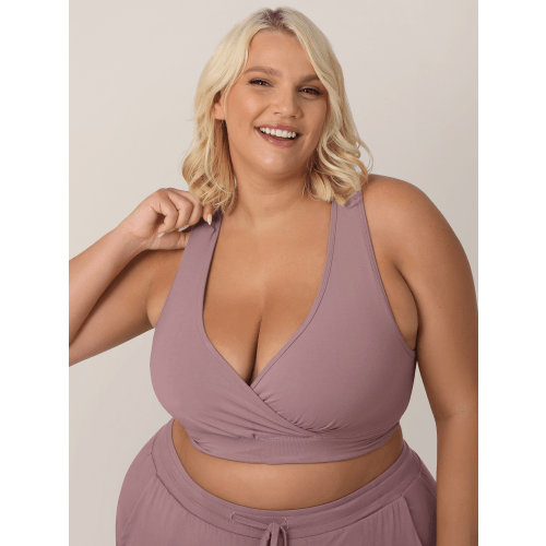 French Terry Racerback Nursing & Sleep Bra | Twilight - Kindred Bravely