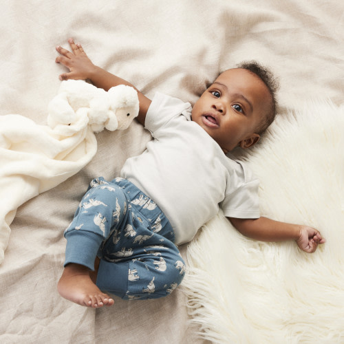 Tiny Kind Head to Toe 3 Piece Set - Happy Elephant, 0-3M
