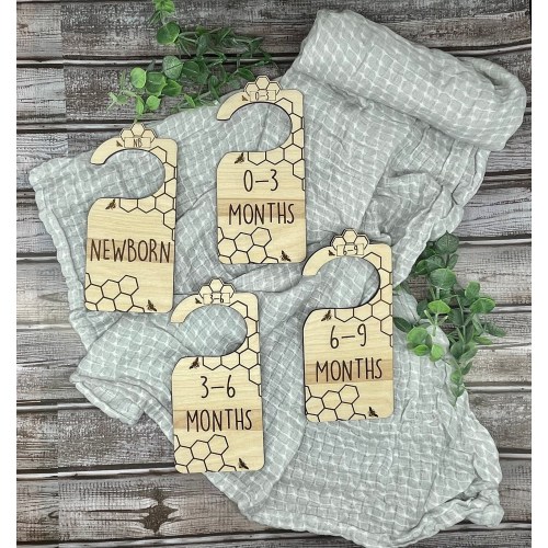 Nursery Closet Dividers/ Bumble Bee Clothes Dividers/ Honey Bee Organizers