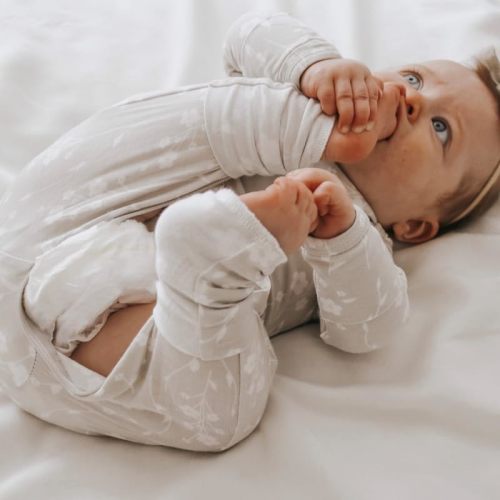 GUNAMUNA Convertible Baby Footie Pajamas with Diaper Zip