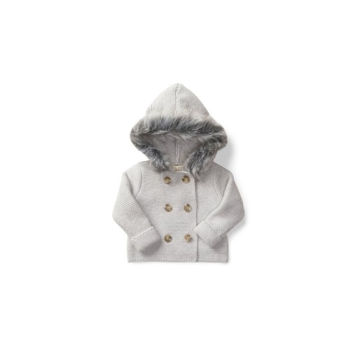 Baby Faux Fur Hooded Sweater, Infant