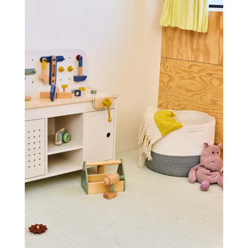 Play Mat / 6x8 / Oatmeal Checkered