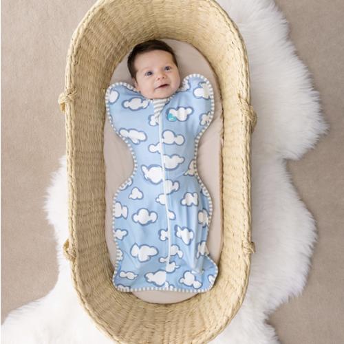 Swaddle Up™ 1.0 TOG Cotton Dusty Blue Daydream