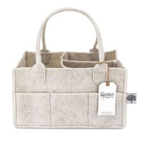 Parker Baby Co. Felt Diaper Caddy Regular - White