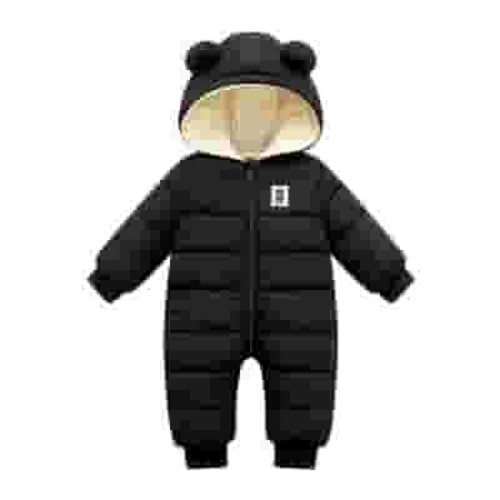TAIAOJING Baby Boy Girl Winter Jumpsuit Padded Jacket Down Outwear Coat Warm Snowsuit Hooded Jumpsuit Romper Coat&jacket Fall Winter Clothes 0-3 Months