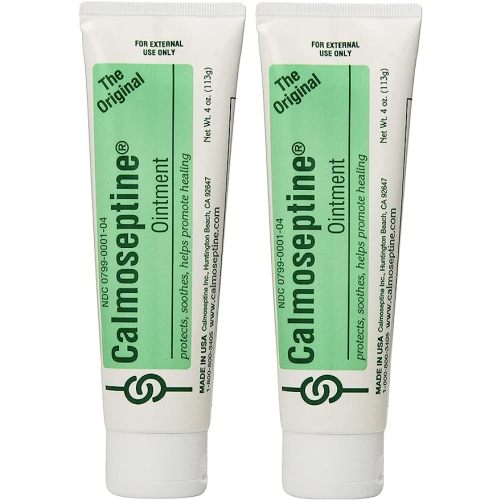 Calmoseptine Ointment Tube, 4 Ounce (Pack of 2)