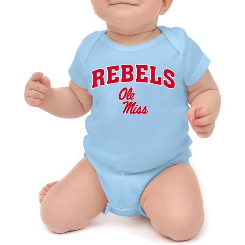 Little King NCAA Infant Romper-Arch Team Logo-100% Soft Cotton-Sizes 0-3M 6M 12M 18M
