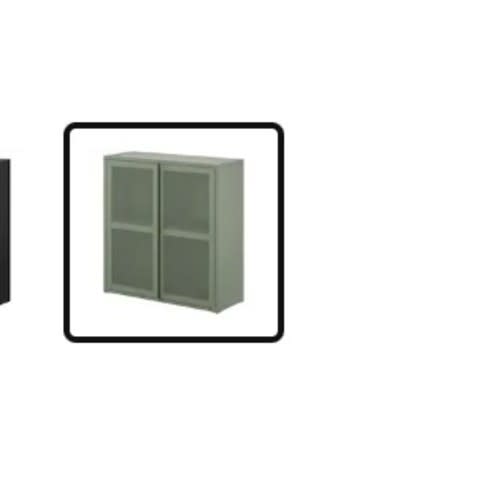 IVAR cabinet with doors, gray-green mesh, 80x83 cm (311/2x325/8") - IKEA CA