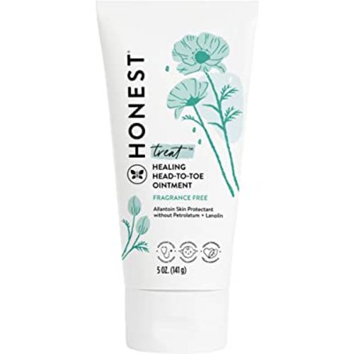 The Honest Company Head to Toe Multi-Purpose Healing Ointment | Gentle for Baby | Hypoallergenic, Vegan, Allantoin-Powered | 5 oz