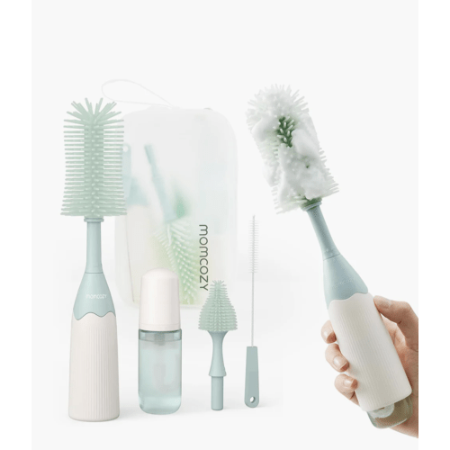 Momcozy Innovative Push-Press Design Bottle Brush Kit