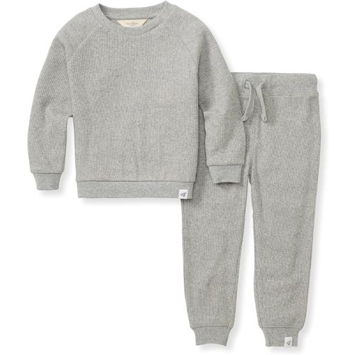 Burt's Bees Baby baby-boys Shirt and Pant Set, Top & Bottom Outfit Bundle, 100% Organic Cotton