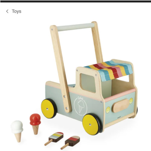 Push-Along Walker/Ice-Cream Cart