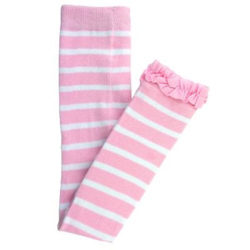 RuffleButts Baby Girls Stripe Footless Tights, Size: 0-6 months