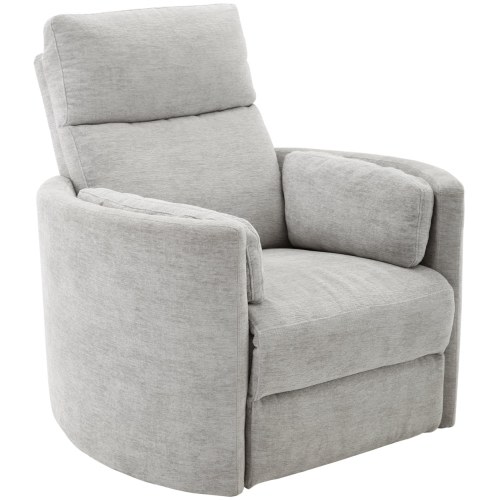 Radius 1398931 Casual Power Swivel Glider Recliner with USB Port | Brown Squirrel Furniture | Recliner - Three Way