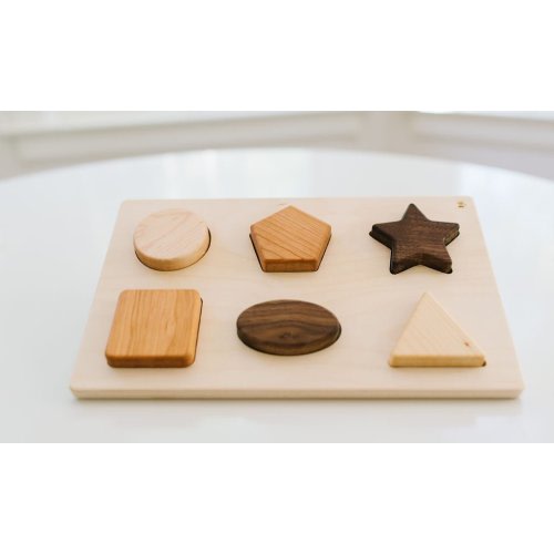 Chunky Wooden Shape Puzzle by Bannor Toys