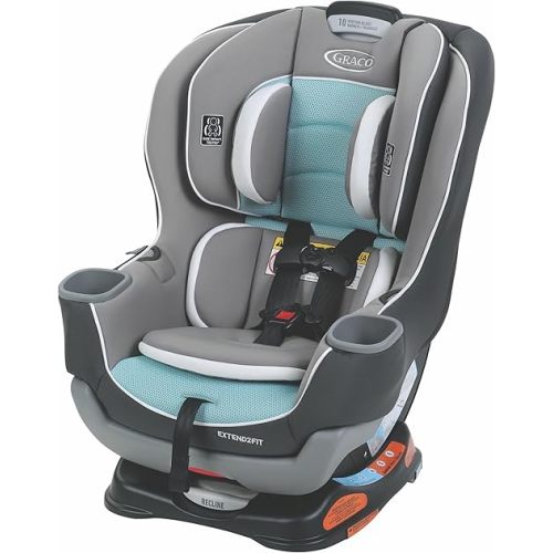Graco Extend2Fit Convertible Car Seat, Spire, Safe and Comfortable Ride Designed for Growing Children