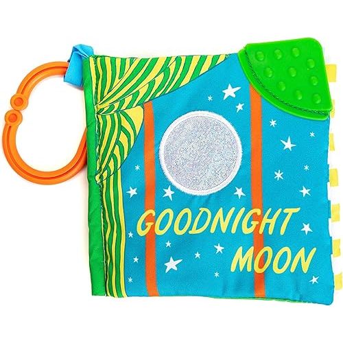 KIDS PREFERRED Goodnight Moon Soft Book with On The Go Clip, 5 Inches