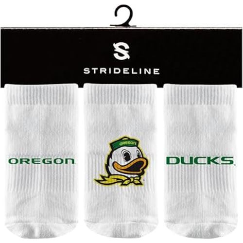 Strideline NCAA Infant Baby Socks-3 Pack-White