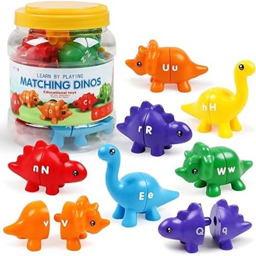 TSYAN Matching Letters Counting Dinosaur Toys
