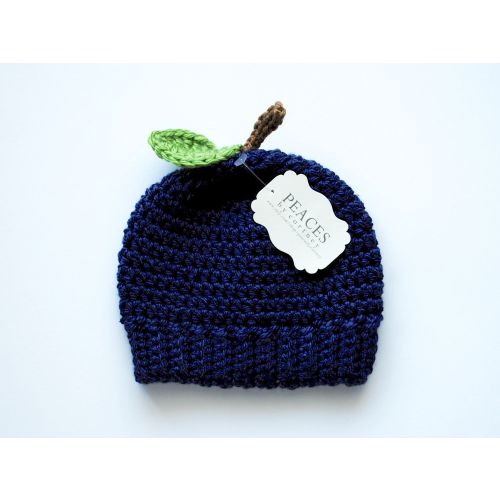Blueberry Baby Hat (skull cap beanie)