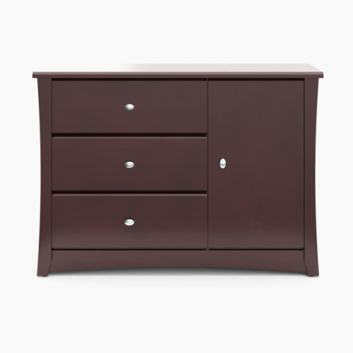 Storkcraft Crescent 3 Drawer Combo Dresser - Espresso
