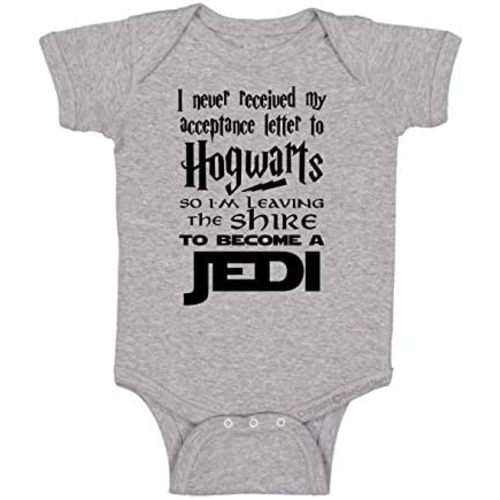 I Never Received My Acceptance Letter Funny Baby Wizard Romper Infant Bodysuit
