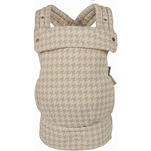 Baby Carrier for Newborns to Toddlers, 2025 Upgraded Houndstooth Adjustable Soft Cotton Linen Carrier, 4-in -1 Lightweight Front and Back Ergonomic Baby Holder Carrier