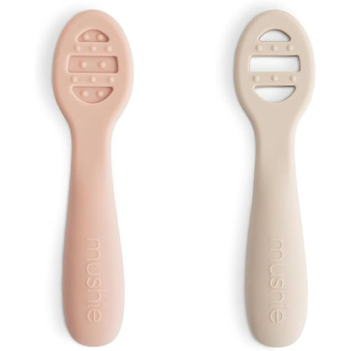 mushie Silicone First Feeding Baby Spoons