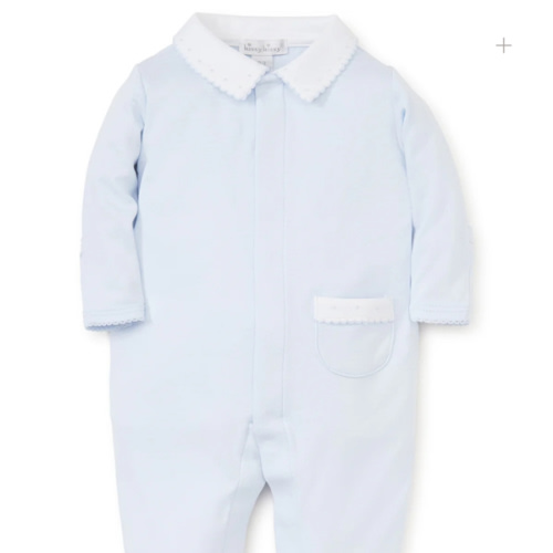Blue Kissy New Beginnings Footie w/Collar