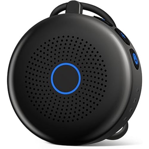 Sleepbox Portable White Noise Sound Machine 30 Soothing Sounds Rechargeable Battery Small for Travel 32 Volume Control Noise Canceling Sleep Machine Sound Therapy for Baby Kids Adults (Black)