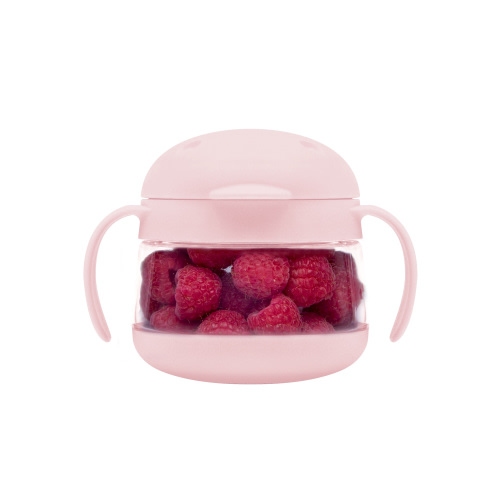 Ubbi Tweat Snack Container for Kids, No Spill, BPA-Free Tritan, Toddler Snack Container, Blush Pink