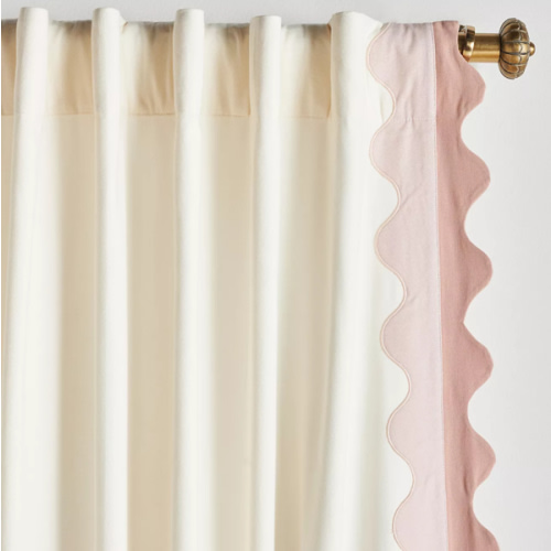 Maeve Scalloped Cotton Curtain | AnthroHome