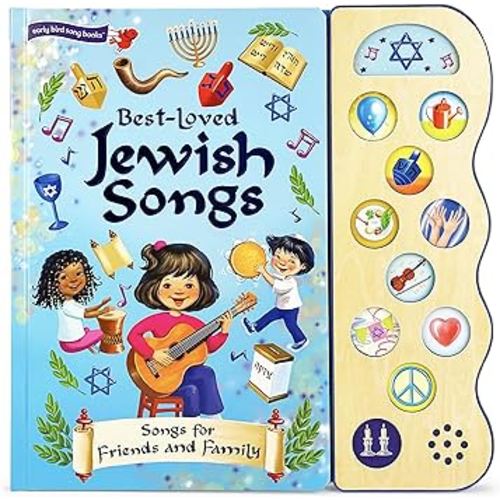 Best-Loved Jewish Songs for Hanukkah, Passover, Shabbat, Rosh Hashanah, Yom Kippur, Sukkot, Purim And More. A Children's Sound Book for Kids