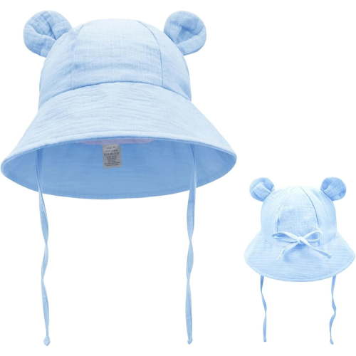 Dalrosia Baby Sun Hat UPF 50+ Sun Protection Baby Bucket Hat Summer Beach Hats with Wide Brim for Boys & Girls