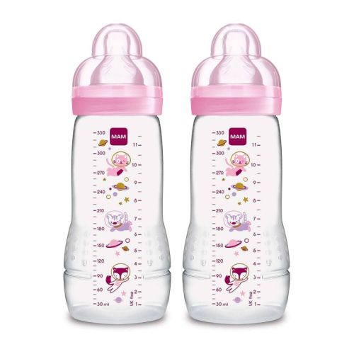Mam 11 Fl Oz Easy Active Baby Bottle - Girl - 2pk