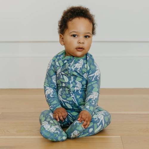Zip-Up Footie Pajama - Jurassic Park