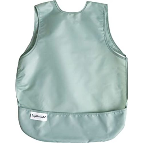 Tiny Twinkle Mess Proof Baby Bib - Waterproof Toddler and Baby Apron Bib - Machine Washable - PFAS and BPA Free