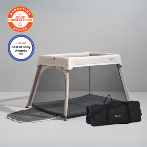 Silver Cross Sleep & Go Travel Crib - Stone
