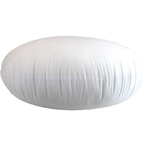 MoonRest Round Pillow Insert Hypoallergenic Polyester Form Stuffer-%100 Cotton Blend Covering for Sofa Sham, Decorative Pillow, Cushion and Bed - 12 Inch Diameter