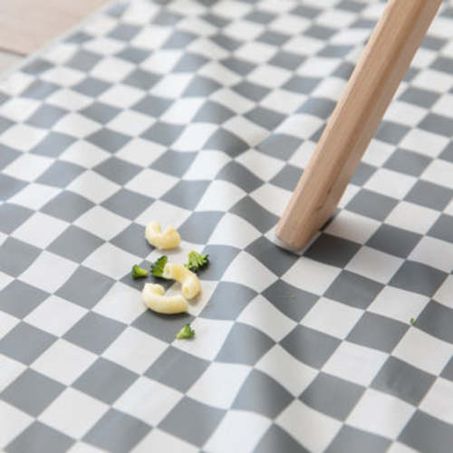 Splat Mat: Charcoal Check – Bumkins