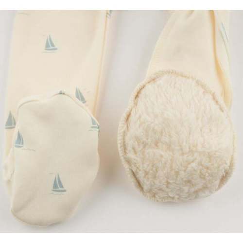 Mini Sailboats Footie , Milk - Oh Baby! | Maisonette