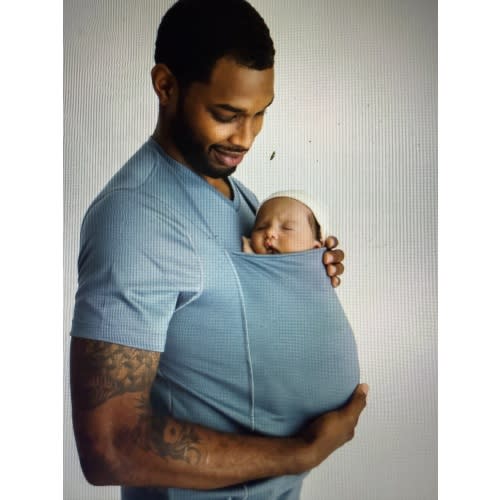 Lalabu Dad Shirt | Original Babywearing T-Shirt with Kangaroo Pouch | Baby Wrap Carrier for Newborns & Infants | Baby Wrap Carrier for Newborns | Essential for new Dads