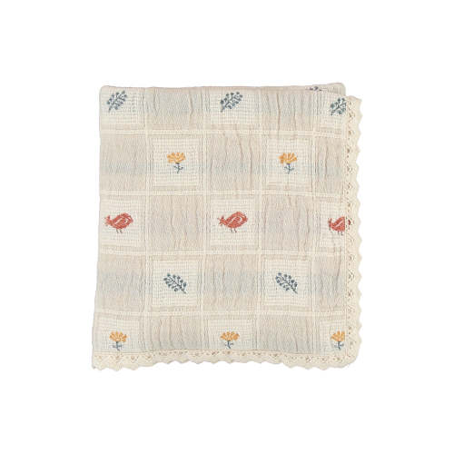 Poppy Nature Blanket - Earthy Patchwork