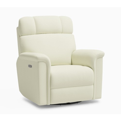 Lullaby Deluxe Recliner Performance Plush Chenille Ivory