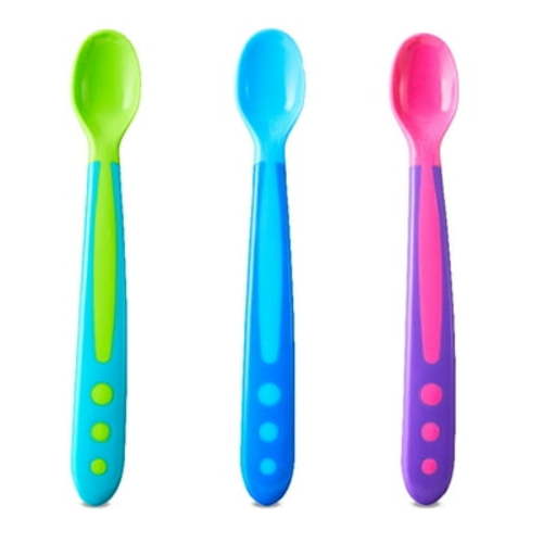 Parent's Choice Plastic 6 Pack First Stage Infant Feeding Spoons, BPA-free, Multi-color