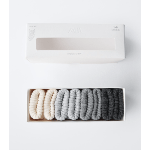 FOUR-PACK BOXED SOCKS - Gray | ZARA United States